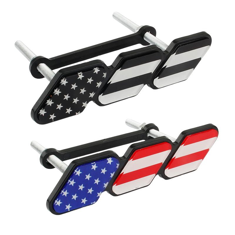 ABS TRD Mașină Tricolor Drapel Național Emblema Grilă Grilă cu Fante Plasă Accesorii Insigne Auto pentru Tacoma 4Runner Tundra