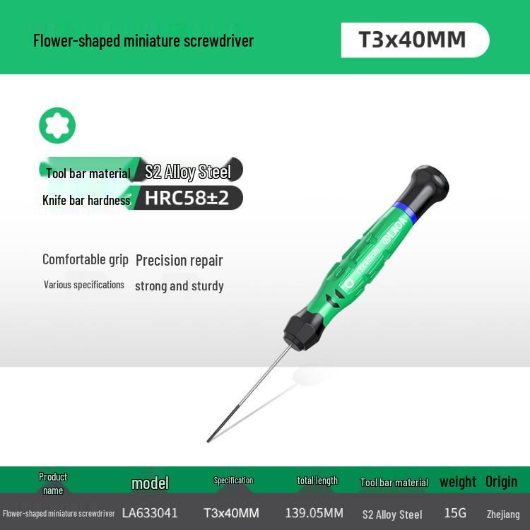Rotating Color Ring Precision Mini Screwdriver for Mobile, Clock, Watch, Tablet Repair