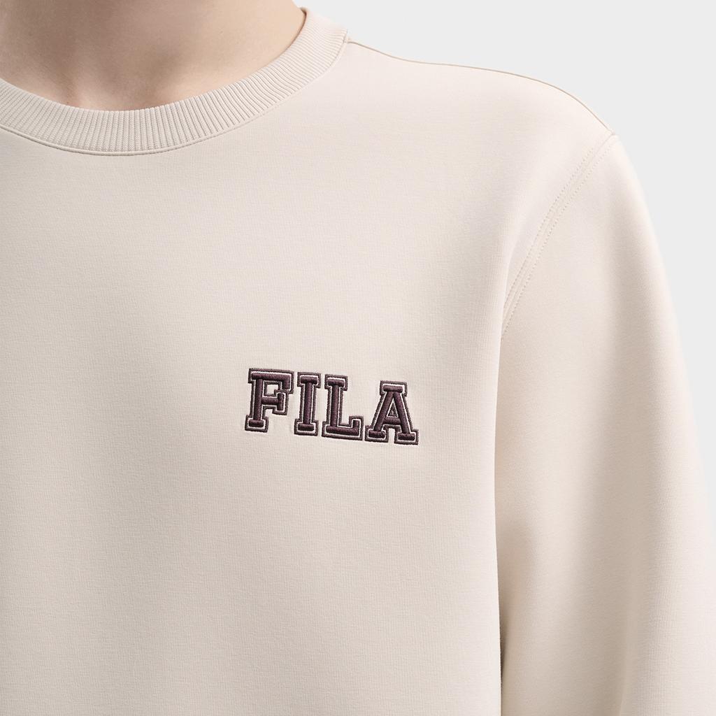 FILA Sweatshirts Men's Oat Crew Neck Moderate Regular F11M439211FBG