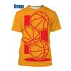 Paint Splatter Basketball T-Shirt Men Women 3D Print Graphic Tee  Summer Outdoor Sports Quick-Drying Casual Fashion Streetwear