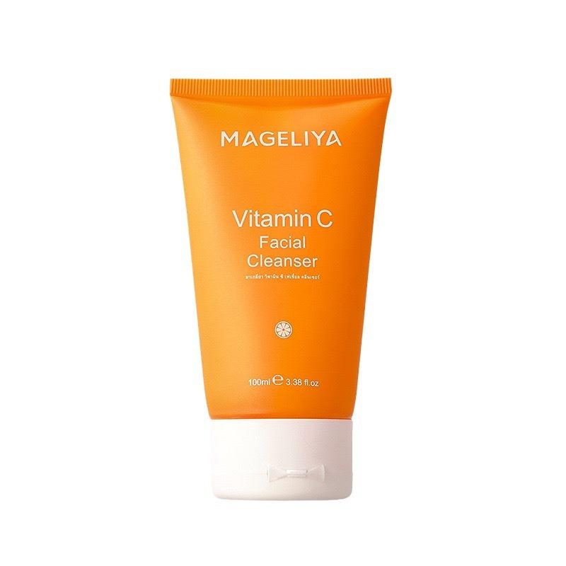 VC Facial Cleanser MAGELIYA Vitamin C Facial Cleanser Oil Control Moisturizing Deep Cleansing