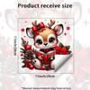 Sticker Cartoon Christmas Deer Wall Sticker. No Adhesive On The Back, So It Won't Damage The Wall. Suitable for Bedroom Walls.
