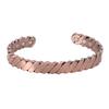 Magnetic Bracelet Open Bangle Red Copper Magnet Health Bracelet [ZIYMU] 6-Bead Men's type.A Zm-b-031