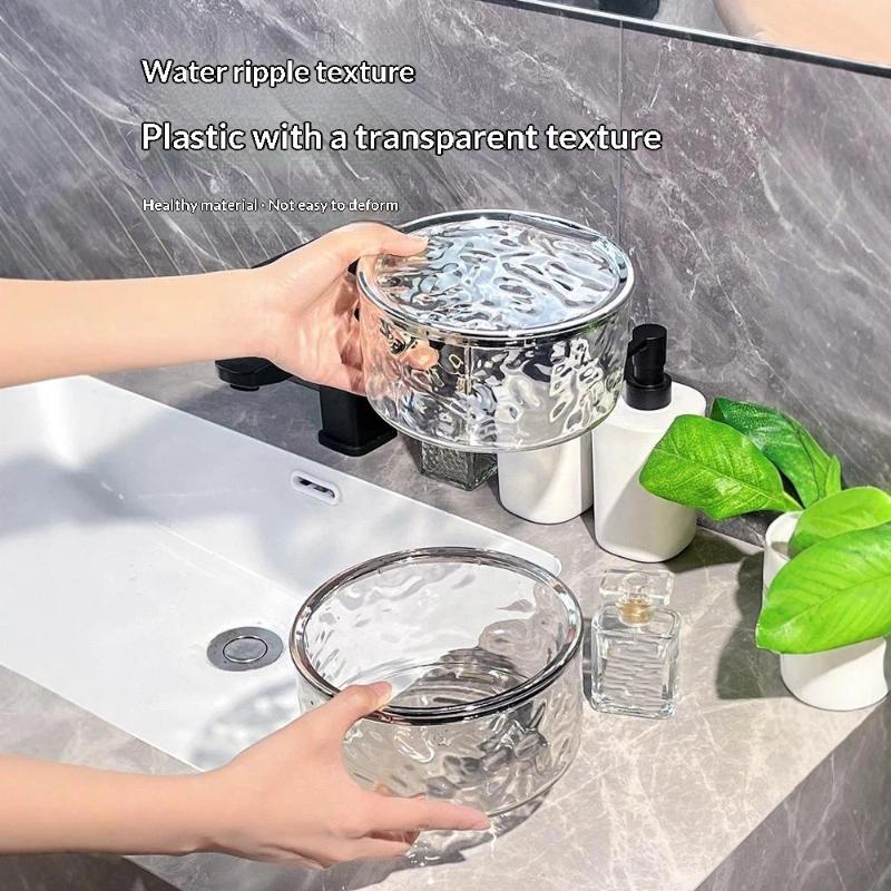 Hair Accessories Organizer Storage Box Clear Hair Tie Organizer For Headband, Bows, Cotton Swab Organization, Bathroom