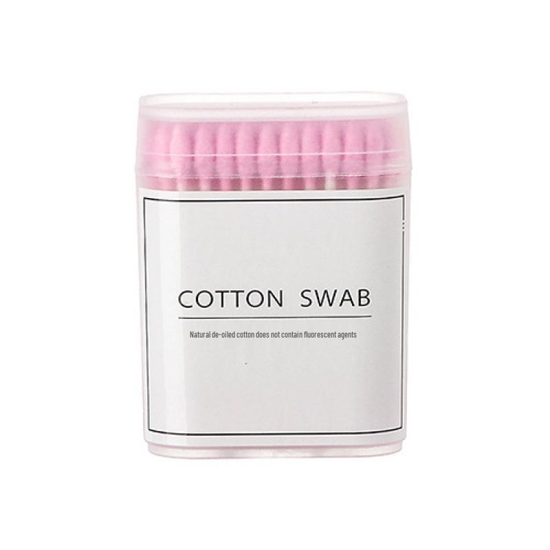 Double-Ended Cotton Swabs: Soft Round & Pointed Tips for Makeup and Ear Cleaning