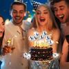 12/24Pcs Mirror Ball Cake Decoration Silver Disco Ball Cupcake Toppers 70s Disco Dance Party Wedding Birthday Decor Supplies