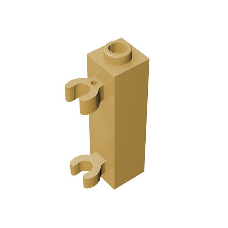 

50g/38PCS 60583 Moc Bricks Modified 1x1x3 Featuring 2 Clips Vertical Hollow Stud House Attachments Parts Constructor Constructing Blocks 50g-38pcs бежевий