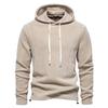 Men's Versatile Zip-Up Stand Collar Fleece Sweatshirt for Autumn/Winter