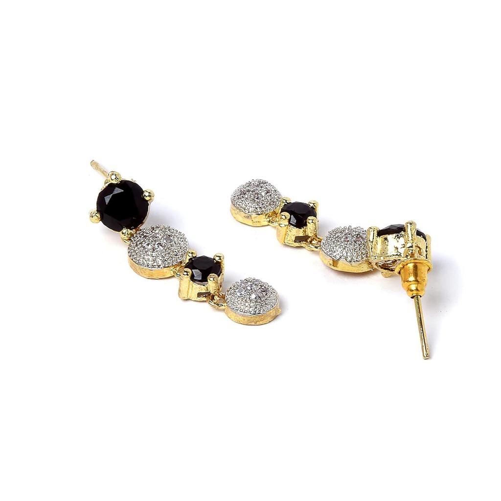 Jewellery Set for Women American Diamond Combo of Necklace Set with Earrings, Bracelet and Ring for Girls and Women