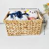 Úložný box Otevřená konstrukce s uchy Prostorově úsporná nádoba Ratanový koš do spíže skříně koupelny