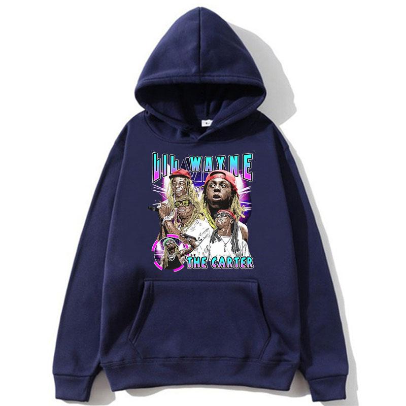 

Rapper Hip Hop Style Lil Wayne Tha Carter Hoodies Men s Clothes Vintage Punk Sweatshirt Fleece Oversized Fashion Tops Streetwear 3XL