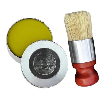 Ledercreme Möbelpflege mit Bürste Lederpflegemittel Glattlederpflege