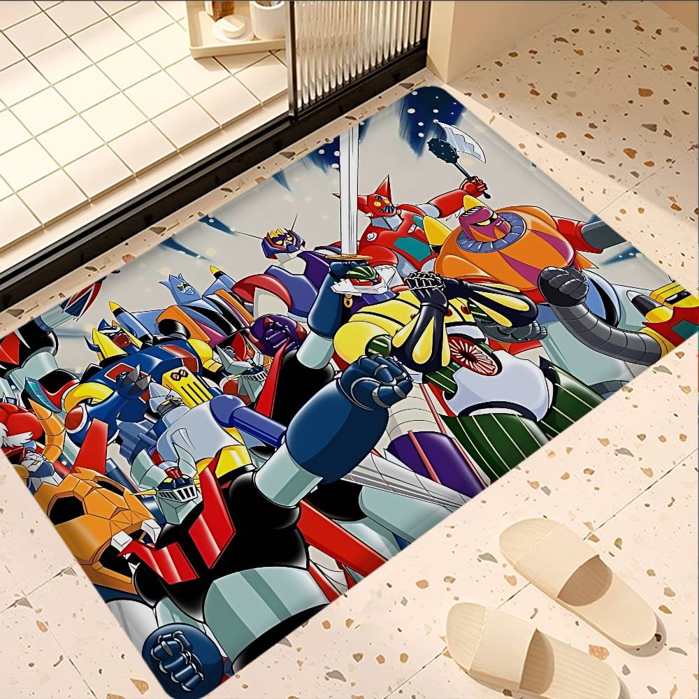 UFO ROBO GRENDIZER GOLDORAK Room Mats Cheaper Anti-slip Modern Living Room Balcony Printed Welcome Rug