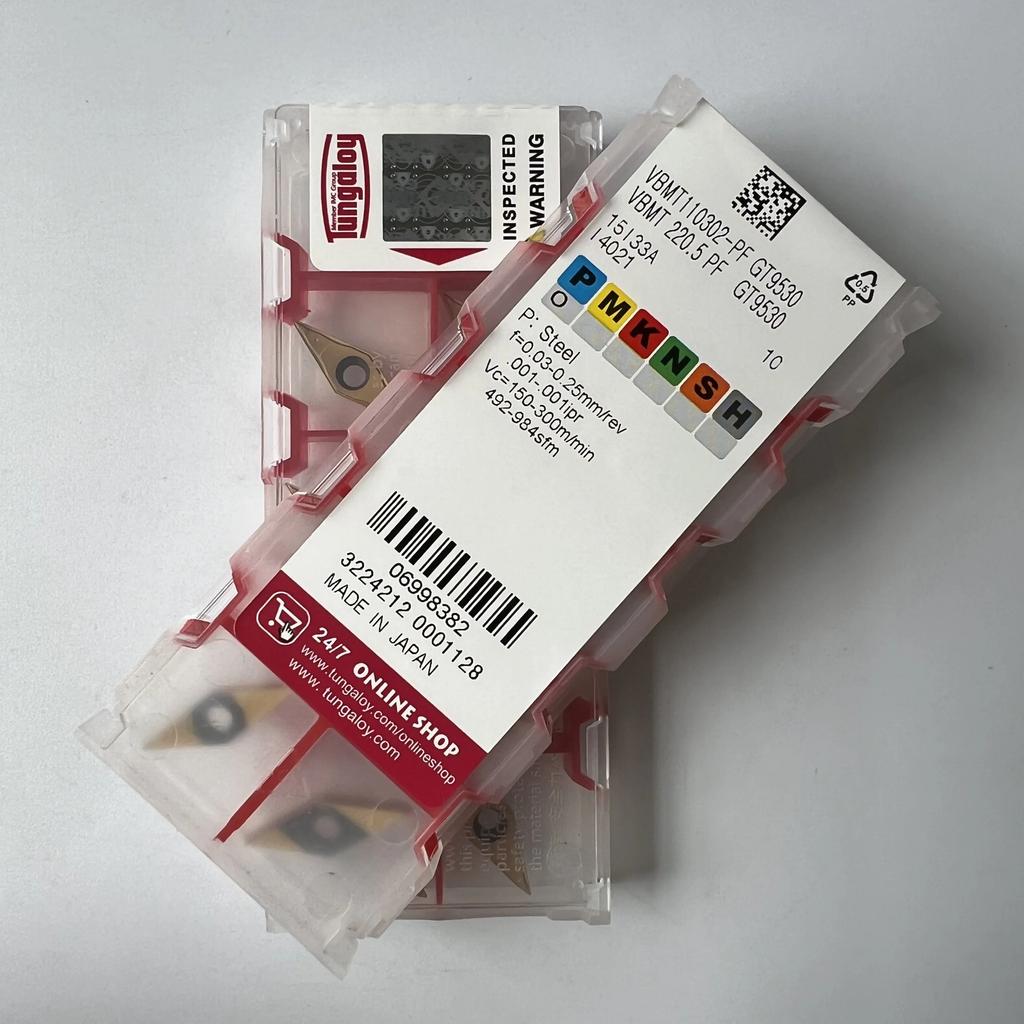 Original / VBMT110302-PF GT9530 /  Industrial Indexable Carbide Inserts 10 Pcs