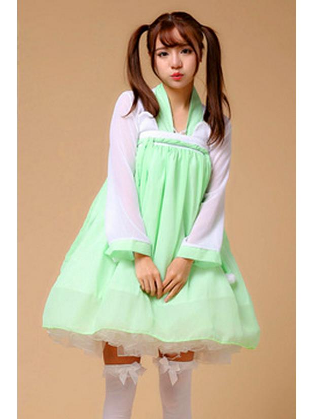 Alice In Wonderland Sky Blue Maid Cosplay Costume