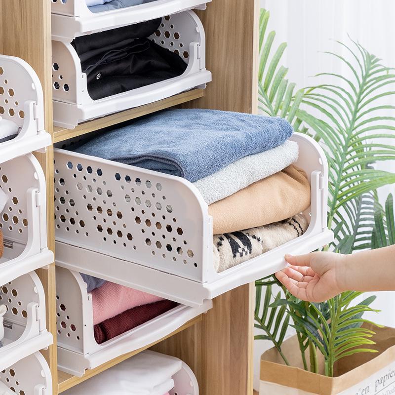 Layered Wardrobe Storage Box: Drawer-Style Clothes Organizer for Dorms