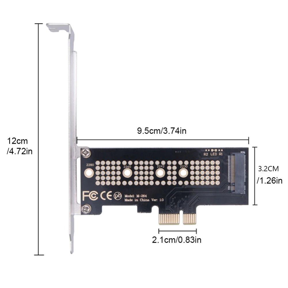 Bracket Included M.2 NGFF Adapter 2230 2242 2260 2280 PCIe Adapter Card NVME To PCIe Desktop PC