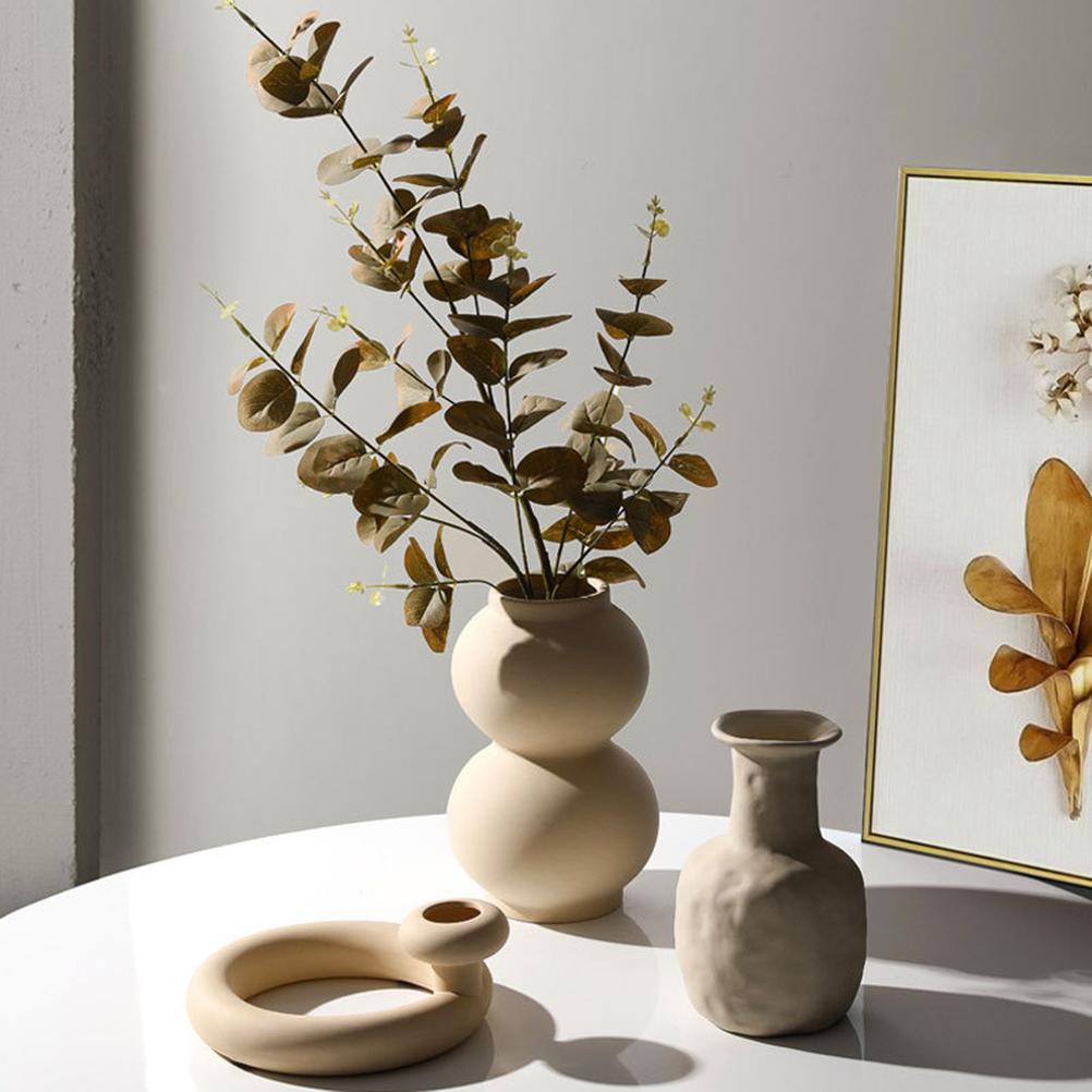 Nordisch Minimalistische Keramikvasen Ornamente Trockenblumenarrangement Fabelhafte Dekoration für Wohnzimmer TV-Schrank Schreibtisch