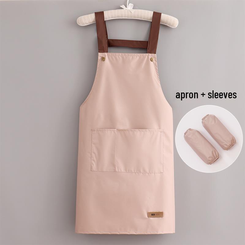 Korean Style Waterproof Unisex Kitchen Apron with Custom Logo