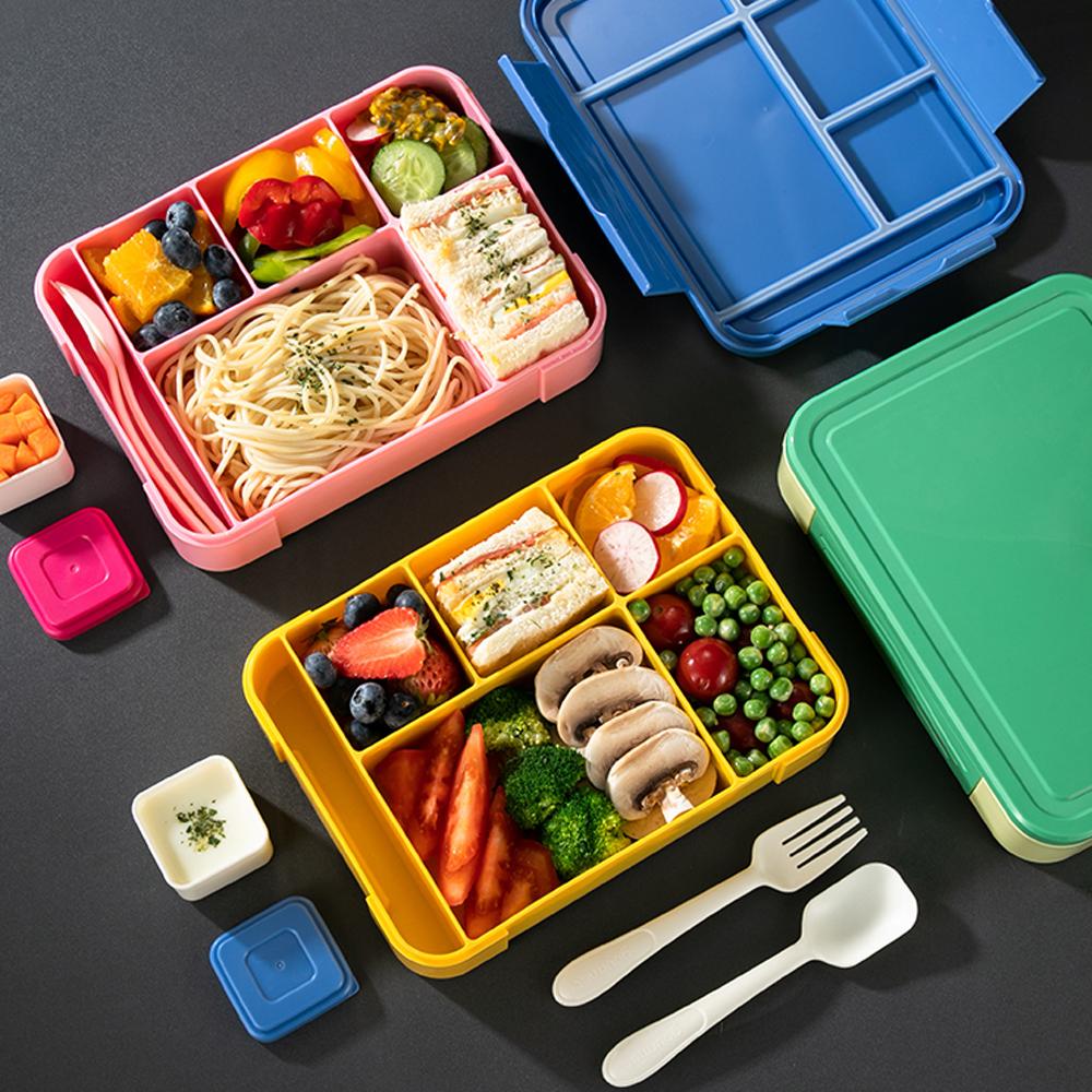1pc 1330ml Lunch Box Microwavable Bento Box Leakproof Storage Box Hermetic Containers Students Adults School