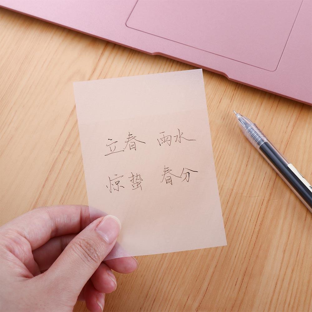 Notepad Self Adhesive PET Memo Pad Transparent Sticky Notes Planner Sticker Daily To Do List