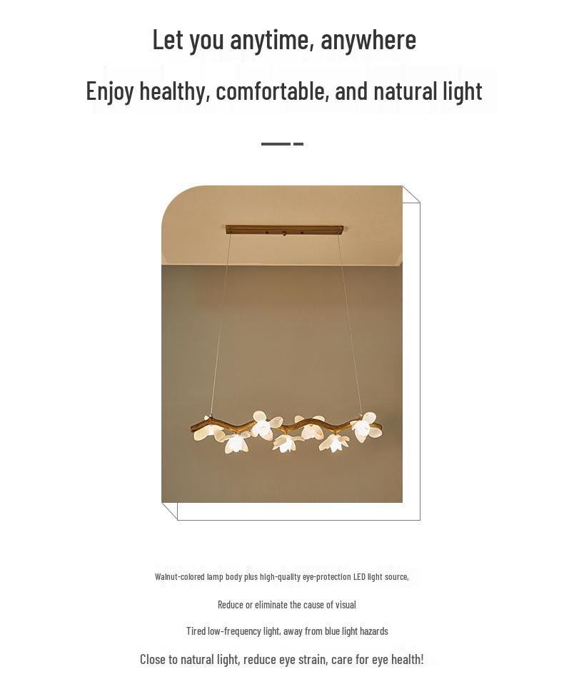 Wabi-Sabi Lotus Branch Chandelier for Japanese Retro Spaces