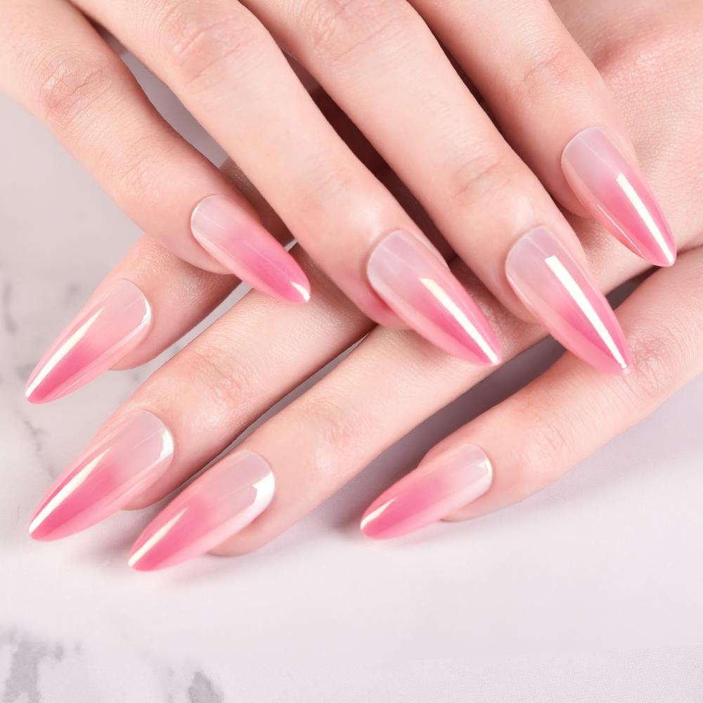 

KADS 24 шт., акриловые французские накладные ногти, пресс для ногтей, съемные кончики ногтей, 9 цветов, искусственные ногти для красоты ногтей 1