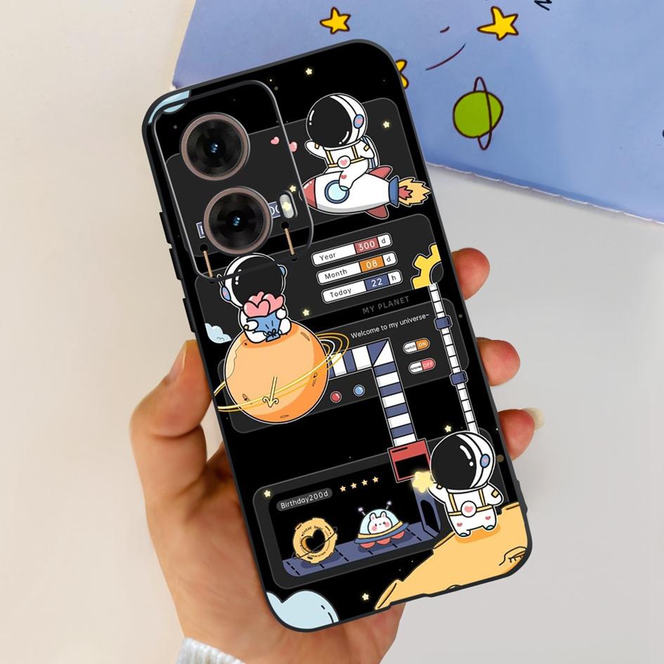 For Motorola Moto G85 Case MotoG85 5G 2024 Fashion Flower Soft Silicone Phone Cover For Motorola G85 MOTO G 85 Protective Fundas