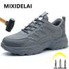 Security Men Shoes Anti Smashing Anti Puncture Safety Shoes Men Work Sneakers Steel Toe Shoes Indestructible Industrial Shoes