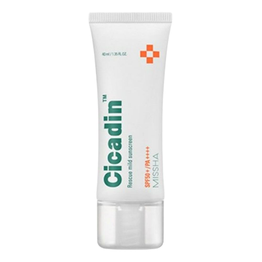 MISSHA Cicadin Rescue Mild Sunscreen SPF50+ PA++++ Soothing UV Protection Sun Cream 40ml