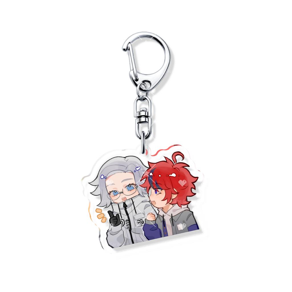 The Hundred Line CP Takumi Sumino Eiji Aotsuki Couple Keychain SIRE Last Defense Academy Bag Charms Pendant Gift New Souvenir