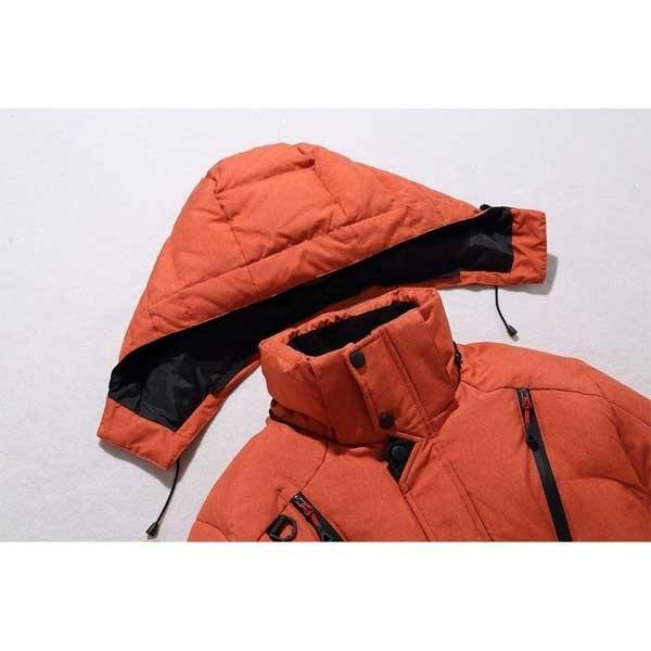 Winter Warm White Duck Thick Down Jacket Veste Outwear Men's Snow Parka Hooded Jacke Coat