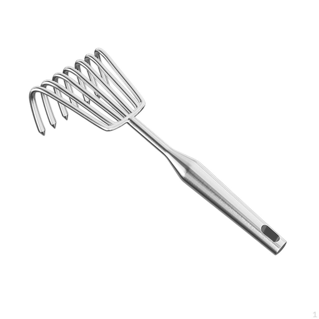 Ancinho de Mão Ergonômico de Aço Inoxidável Resistente Ferramenta de Capinar Portátil Garra de Cultivo Solo