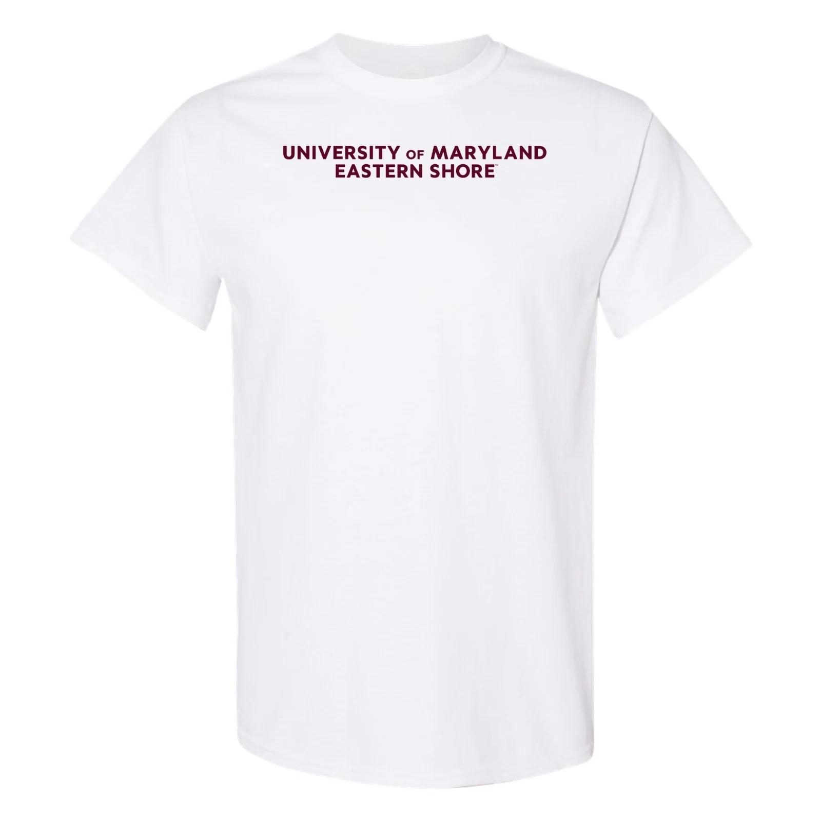 Maryland Eastern Shore Hawks Basic Block T-Shirt - White M