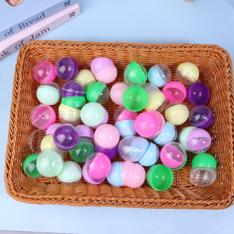 50PCS DIY Hollow Balls Plastic Ball Fillable Bauble Ornaments Home Party Gifts Box Decor Wedding Party Gifts
