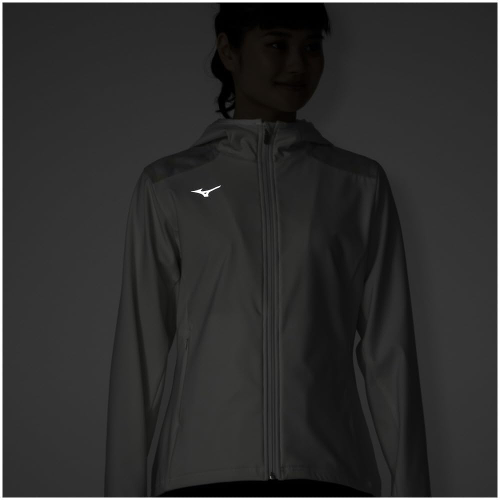 Training Wear Tech Shield Jacket Windproof Stretch Water Repellent 32MCB860 [Mizuno] Women's Off-White