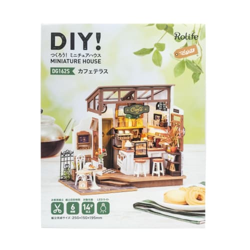 Tsukurundesu? DIY Miniature Dollhouse DG Series (Caf? Terrace 2) with Japanese Instructions