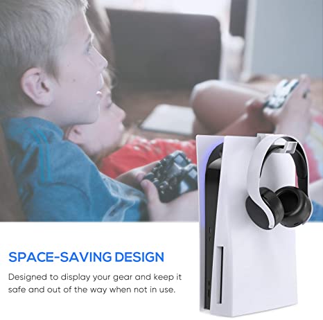 Headphone Stand for PS5 Console, Gaming Headset Hanger Holder Headphone Hook Stand for PS5