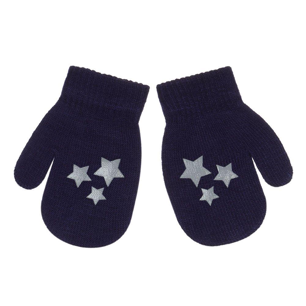 New Hot Soft Star Non-slip Knitted Mittens Kids Gloves Cute Cartoon Thick Warm