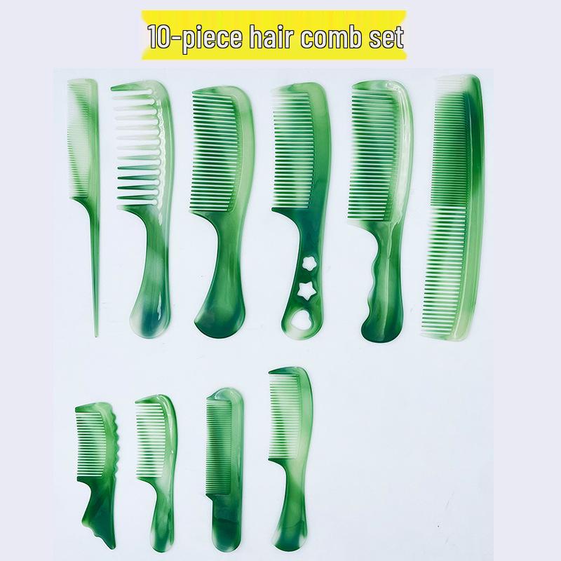 10-Piece Oxford Plastic Hair Styling Comb Set for Hotel Travel - Portable Comb