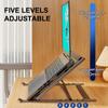 Foldable Iron Laptop Stand Multi Angle Adjustment Anti Slip Pads For Home Office Daily Use