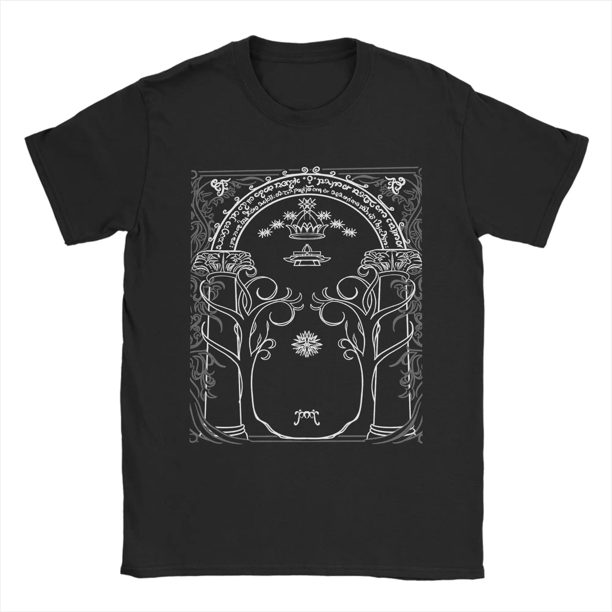 

Funny Moria Gate Lord Rings Graphic Tee Unisex Soft Cotton Short Sleeve Crewneck T Shirt S