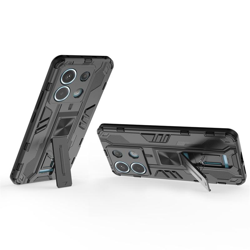For Xiaomi Redmi Note 13 Pro 5G Case Car Magnetic Armor Shockproof Stand Protect Cover For Redmi Note13 Pro Plus 13Pro 4G Cases
