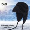 Cappello Invernale Unisex Lavorato a Maglia Spesso Caldo Antivento Tinta Unita Protezione Orecchie Berretto Invernale Quotidiano da Esterno Cappello da Aviatore Ciclismo Viaggio Copricapo