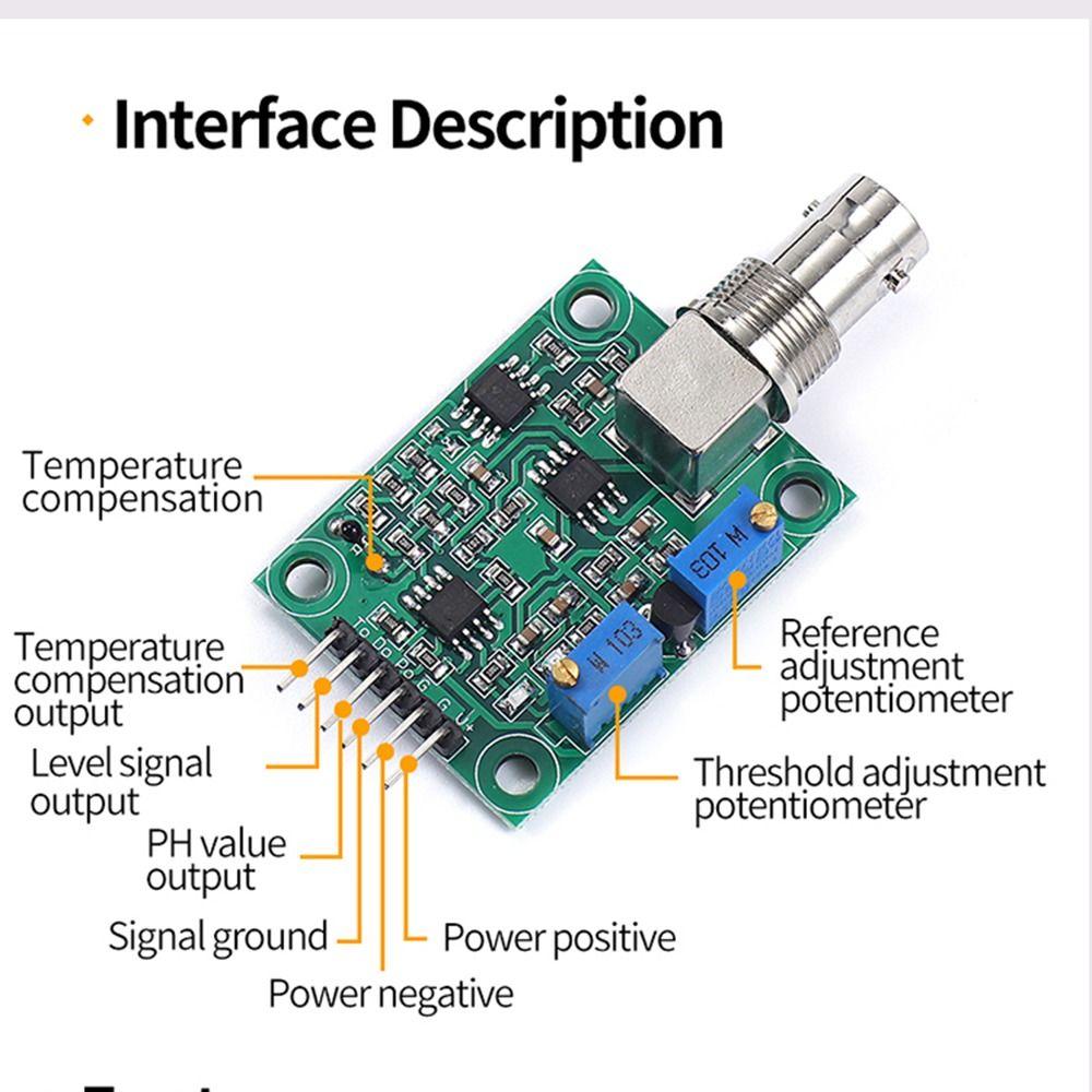 PH Detection Regulator For Arduino PH Regulator Electrode Probe PH Module PH Value Detection Sensor