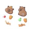 2024 Capybara Cartoon Clogs: DIY Removable Charms & Accessories for Slippers