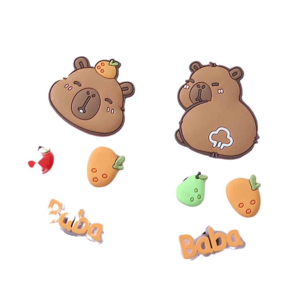 2024 Capybara Cartoon Clogs: DIY Removable Charms & Accessories for Slippers