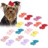 16pcs Mini Size Dog Bow Tie Multicolor Pet Bow Clip Durable Cat Hair Accessory  Small Pet