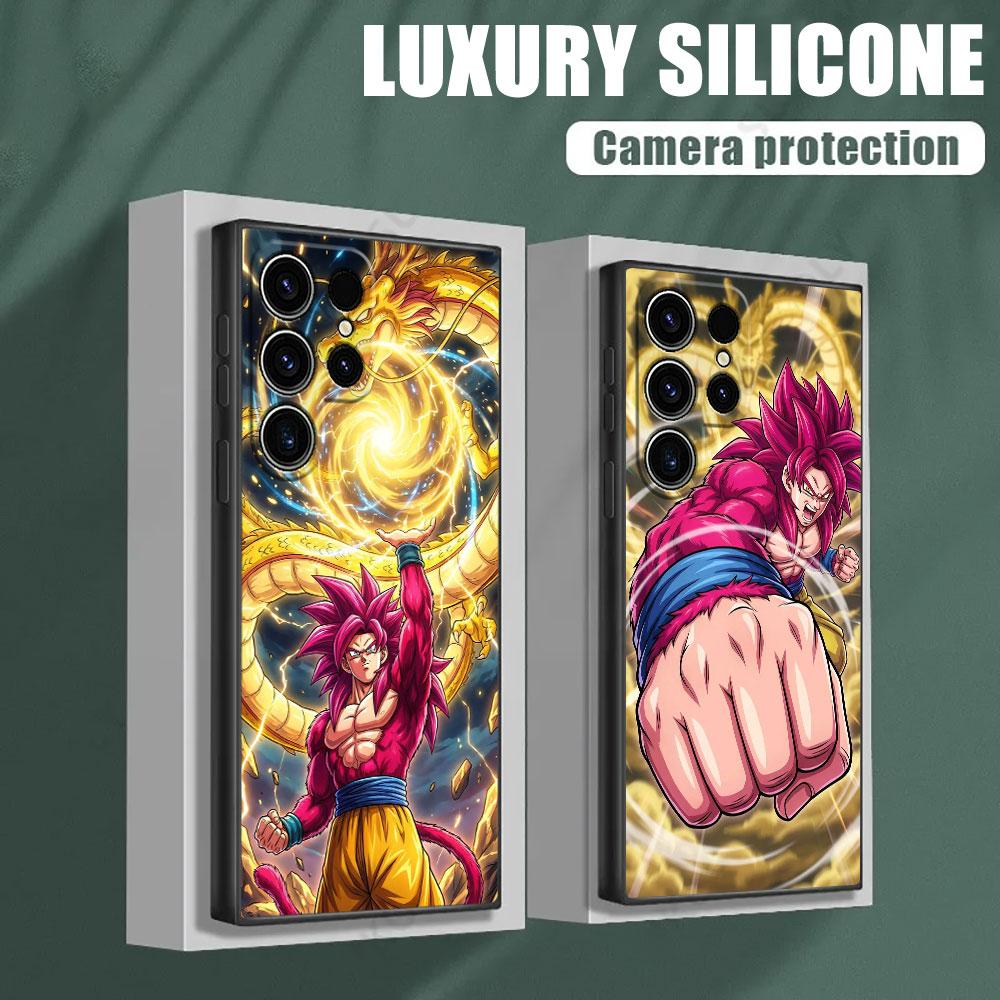 DragonS B-Ball Goku SSJ4 Phone Case For Samsung Galaxy S25 S24 S23 S20 S21 FE S26 S22 Ultra 5G S26 Plus S25FE Soft Silicon Cover