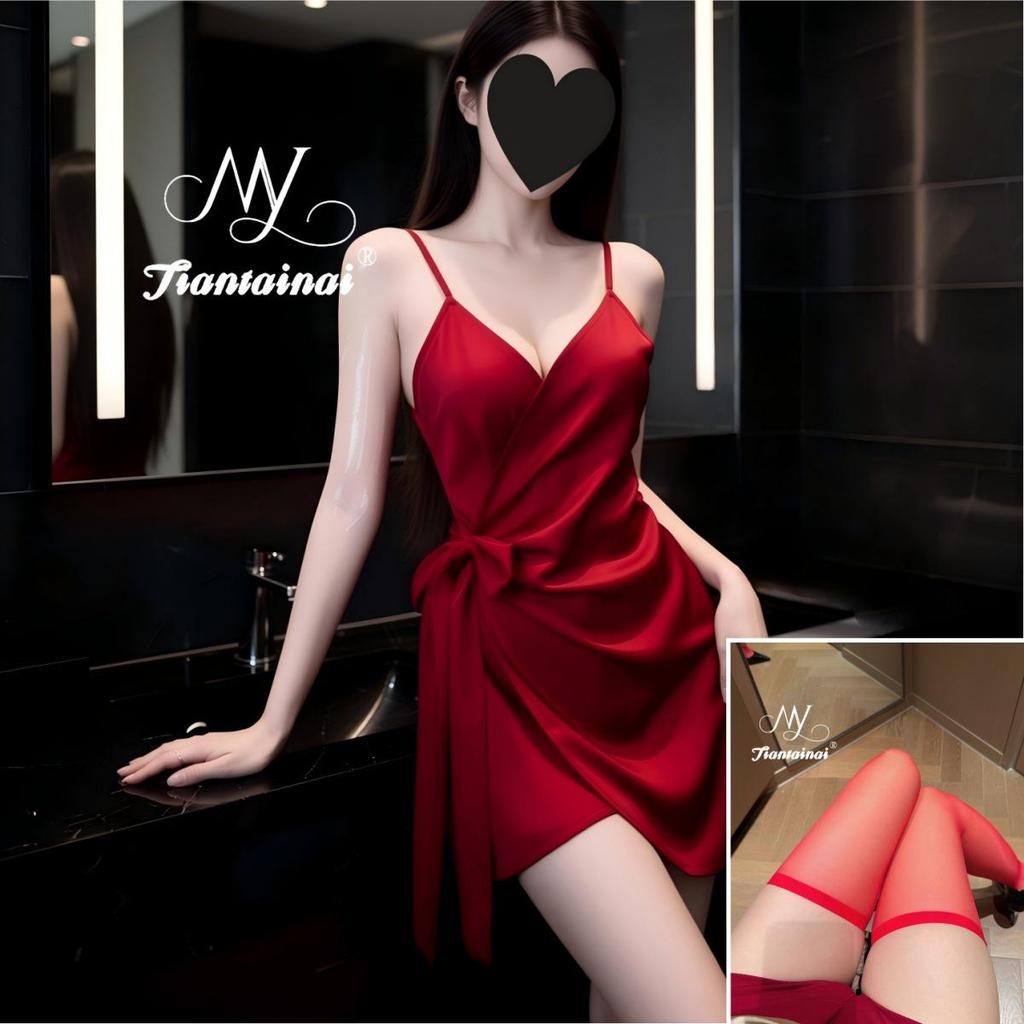 High-End Plus Size Lingerie: Pure Desire Hollow Strap Camisole & Nightgown for Women